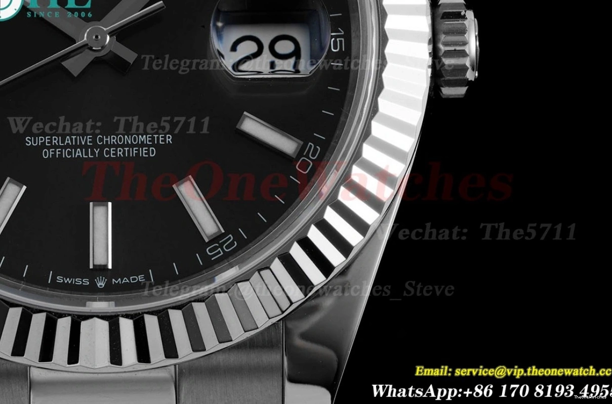 Stk Oyster 41mm Datejust 904L VR3235 SS 126334 SS King Grey 0429